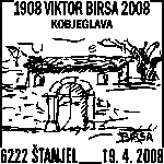 Priložnostni žig v Štanjelu &ndash; obok v Kobjeglavi