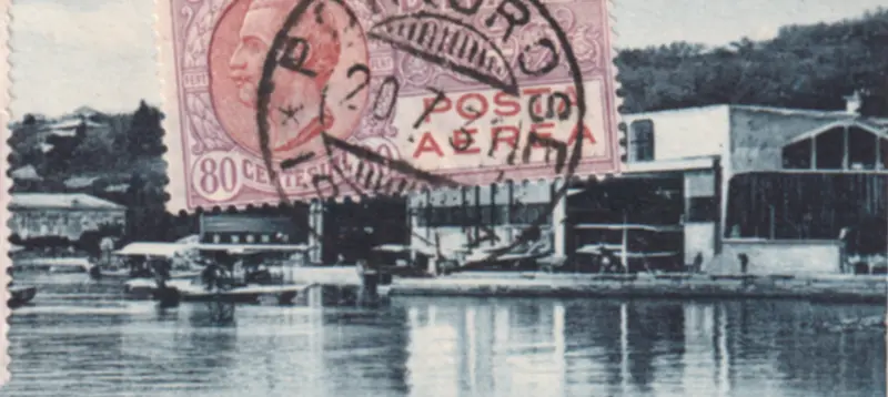 detalj z objektom SISA in hidroplanom